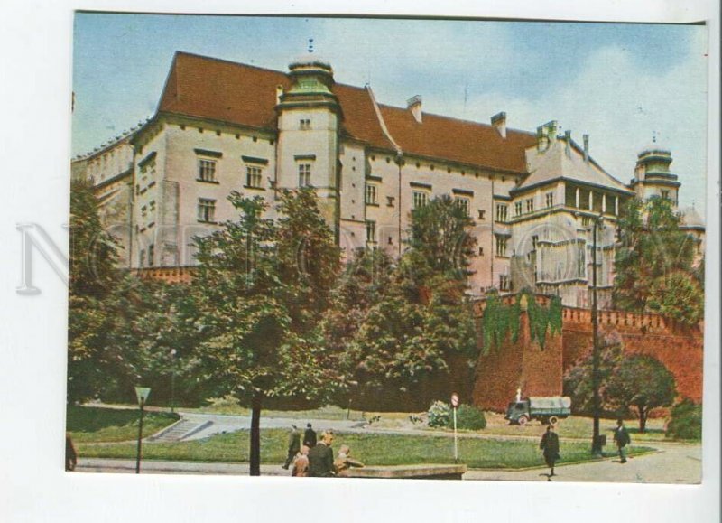 465833 POLAND Krakow castle on Wawel Old Russian edition postcard