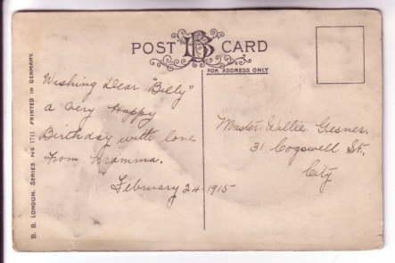 Layered Embossed, Silkscreened, Heart, Flowers, Birthday 1915