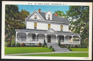 St Johns School Waynesville North Carolina Unused c1930s