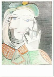 Bust of a Woman by Pablo Picasso Art Postcard