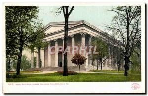 Postcard Old Main Building Girard College Philadelphia Pa