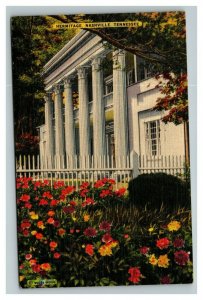 Vintage 1944 Postcard Hermitage President Jackson Home Nashville Tennessee