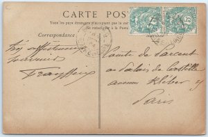 c1900s Brissac, France Chateau Main Facade Renaissance Architecture Towers A352