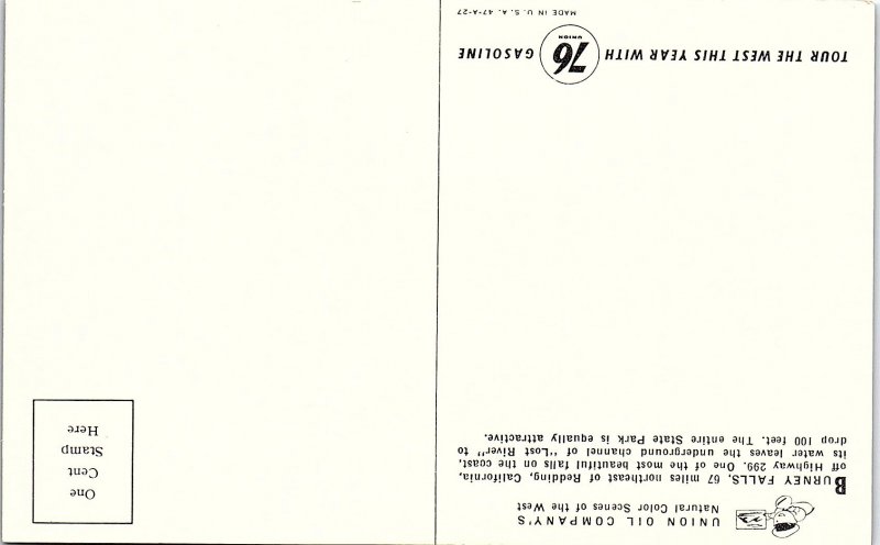 Postcard WATER SCENE Redding California CA AI5487