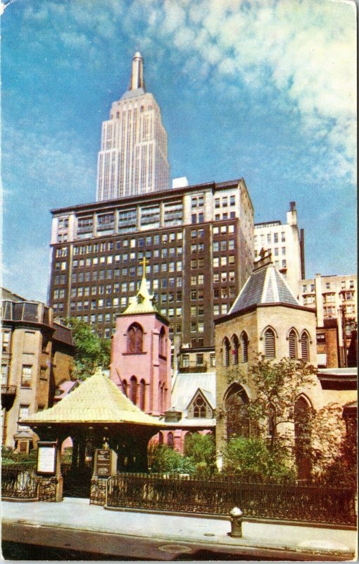 Little Church Corner Brides Altar Postcard VTG UNP Mike Roberts Vintage Unused 