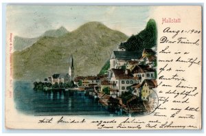 1900 Lake View Hallstatt Salzkammergut Region Austria Antique PMC Postcard
