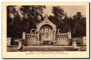 Old Postcard La Bresse Memorial of war: 1914 1918