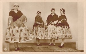 Hungary Peasants of Sárköz Vintage RPPC 07.83