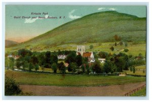 c1910's Kirkside Park Gould Church And House Roxbury New York NY Postcard 