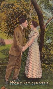 Romantic Couple Won't You Say Yes