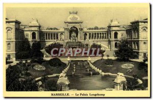 Old Postcard Marseille Le Palais Longchamp