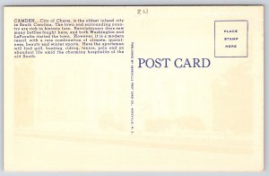 Vintage Postcard Kershaw County Court House Building Camden South Carolina SC