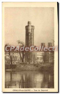 Old Postcard Chalon sur Saone Tour Dean