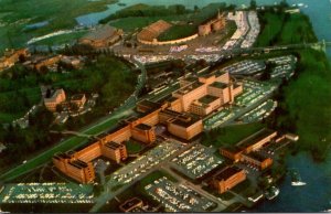 Washington Seattle Aerial View Of University Hospital and Health Science Buil...