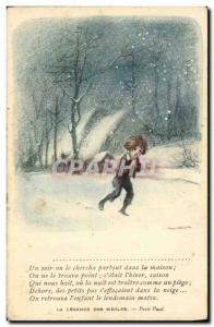 Old Postcard Fantasy Illustrator Poulbot Victor Hugo The Legend of Little Pau...