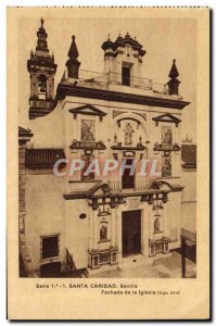 Postcard Old Santa Caridad Sevilla Fachada de la Iglesia