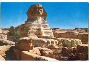 Egypt, Giza Pyramids, Sphinx, used Postcard