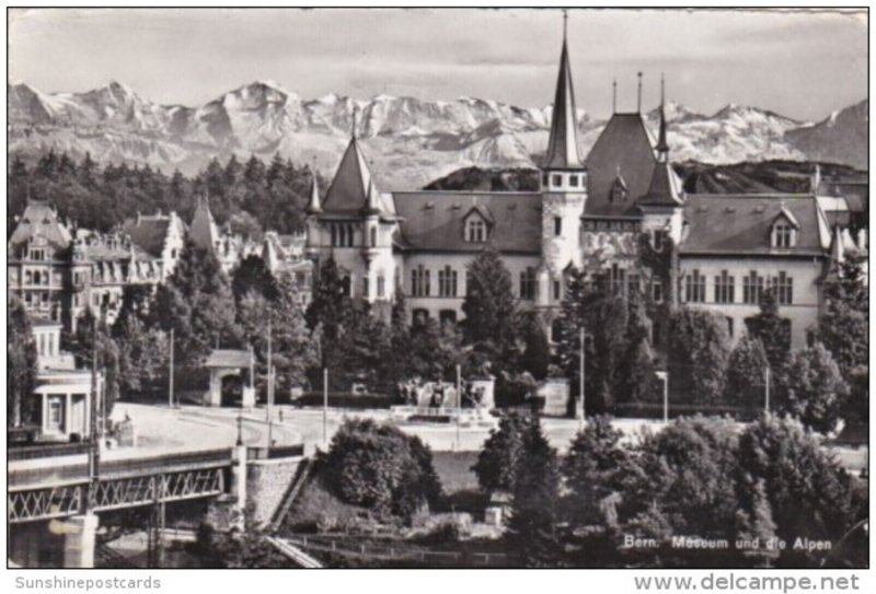 Switzerland Bern Museum und die Alpen 1956 Photo