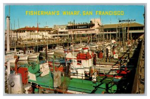 Postcard CA Fisherman's Wharf San Francisco Calif. Vintage Standard View Card