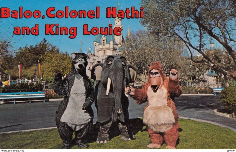 Disneyland , Baloo , Colonel Hathi & King Louie , 1960s