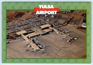 TULSA INTERNATIONAL AIRPORT, Oklahoma OK ~ Aerial View  4x6 Postcard