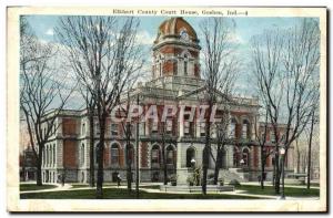 Old Postcard Elkhart County Court House Goshen Ind