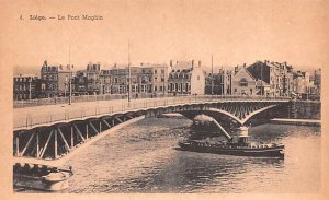 Le Pont aghin Liege Belgium Unused 