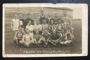 Mint Real Picture Postcard Royal Flying Corps Curragh Camp Ireland Running Team 