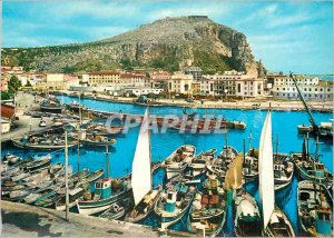 Postcard Modern Terracina Il Porto e Monte Giove Charter