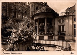 Czech Republic Karlsbad Karlovy Vary Brunnen Vintage RPPC BS20