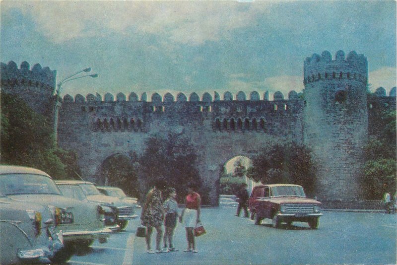 Postcard Azerbaijan BAKU Shemakha gates of the fortress view