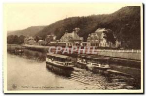 Old Postcard Namur Kursaal And Boat For Tourists