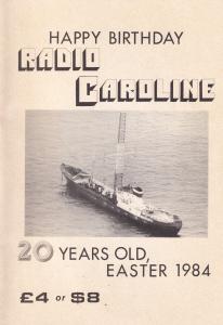 Happy Birthday Radio Pirate Caroline Rare 1984 Photo DJ Book