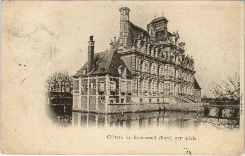 CPA Chateau de BEAUMESNIL (29310)