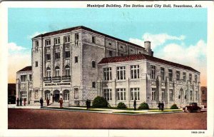 Postcard BUILDING SCENE Texarkana Arkansas AR AO7190