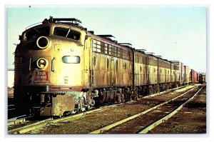 Postcard Rock Island At Pullman Junction Illinois Railroad Train