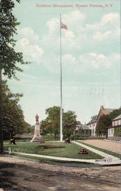 New York Mount Vernon Soldiers Monument 1908