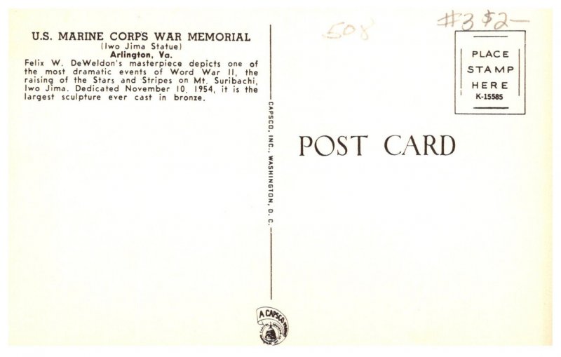 Virginia   Arlington US Marine Corps War Memorial