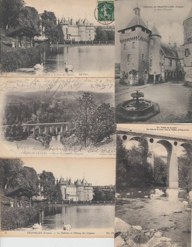 CASTELLUX YONNE (DEP.89) BOURGOGNE 45 Cartes Postales 1900-1940