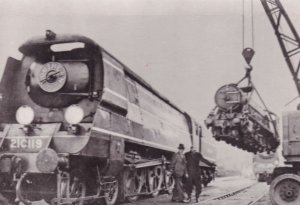 Hythe & Dymchurch 7 Typhoon Train Ashford in 1948 Railway Postcard