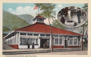 Postcard Navajo Mineral Spring Manitou CO