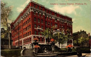 Allegheny General Hospital Pittsburg PA Postcard PC137