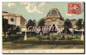 Old Postcard Aix les Bains GRand Circle Entrance