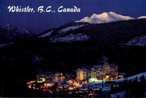 Canada British Columbia Whistler At Night