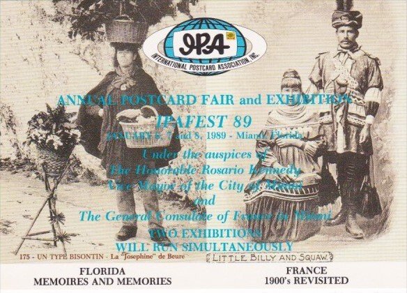 IPA Annual Postcard Fair & Exhibition 1989 Our Lady Of Lebanon Church Miami F...