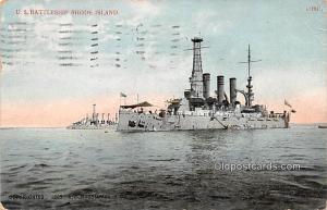 US Battleship Rhode Island Military Battleship 1913 