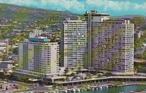 Hawaii Honolulu Ilikai Hotel Overlooking Waikiki And The Yacht Harbor