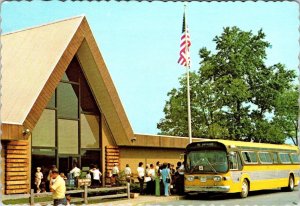 Nashville, TN Tennessee KOA CAMPGROUND A-Frame/Bus/Camping 4X6 Roadside Postcard