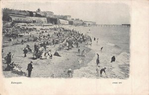 RAMSGATE KENT ENGLAND~BEACH-SANDS-~1903 JW&S POSTCARD