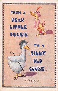 BR102695 little ducki silly old goose rey maurice comic postcard regent 2951